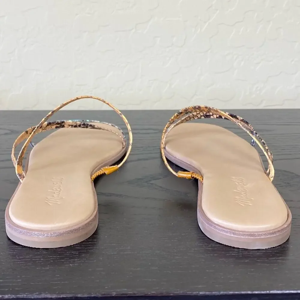 Madewell The Lyra Snake Print Slide Sandal, Sz 6.5 - Picture 10 of 13